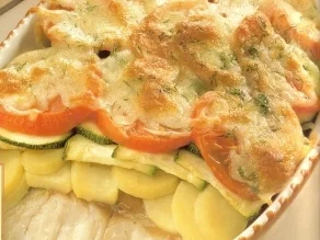 Seelachs mit Gemüsekruste - Rezept