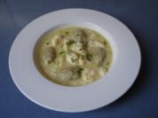 Blumenkohlsuppe mit Käseklößchen - Rezept