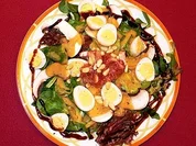 Wintersalate mit Wachteleiern - Rezept