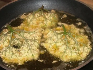 Rezept: Dessert: Gebackene Holunderblüten Bild Nr. 5 Dessert: Gebackene Holunderblüten - Rezept - Bild Nr. 5