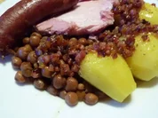 Fl/Schwein: "Graue Erbsen" - Rezept