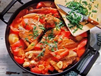 Geschmorte Tomaten Rippchen - Rezept