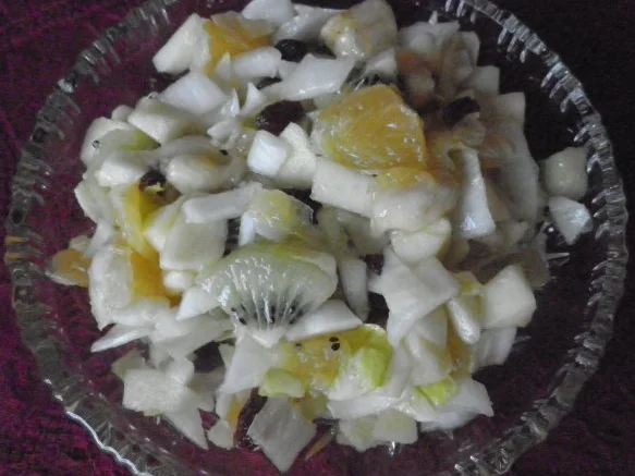Obstsalat mit Chicoree - Rezept - Bild Nr. 2