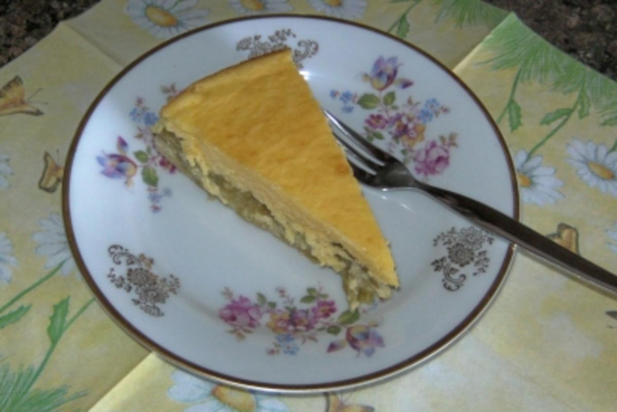 Rhabarberkuchen mit Eierschecke