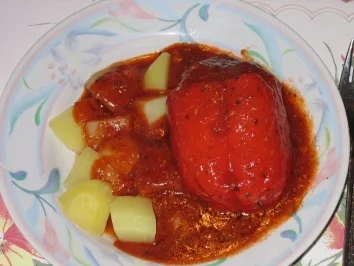 Rezept: Hauptgericht: Gefüllter Paprika Bild Nr. 2 Hauptgericht: Gefüllter Paprika - Rezept - Bild Nr. 2