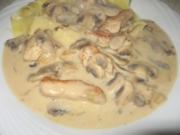 Käse-Sahne Geschnetzeltes - Rezept