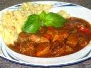 Rindergulasch mit Sojasoße - Rezept