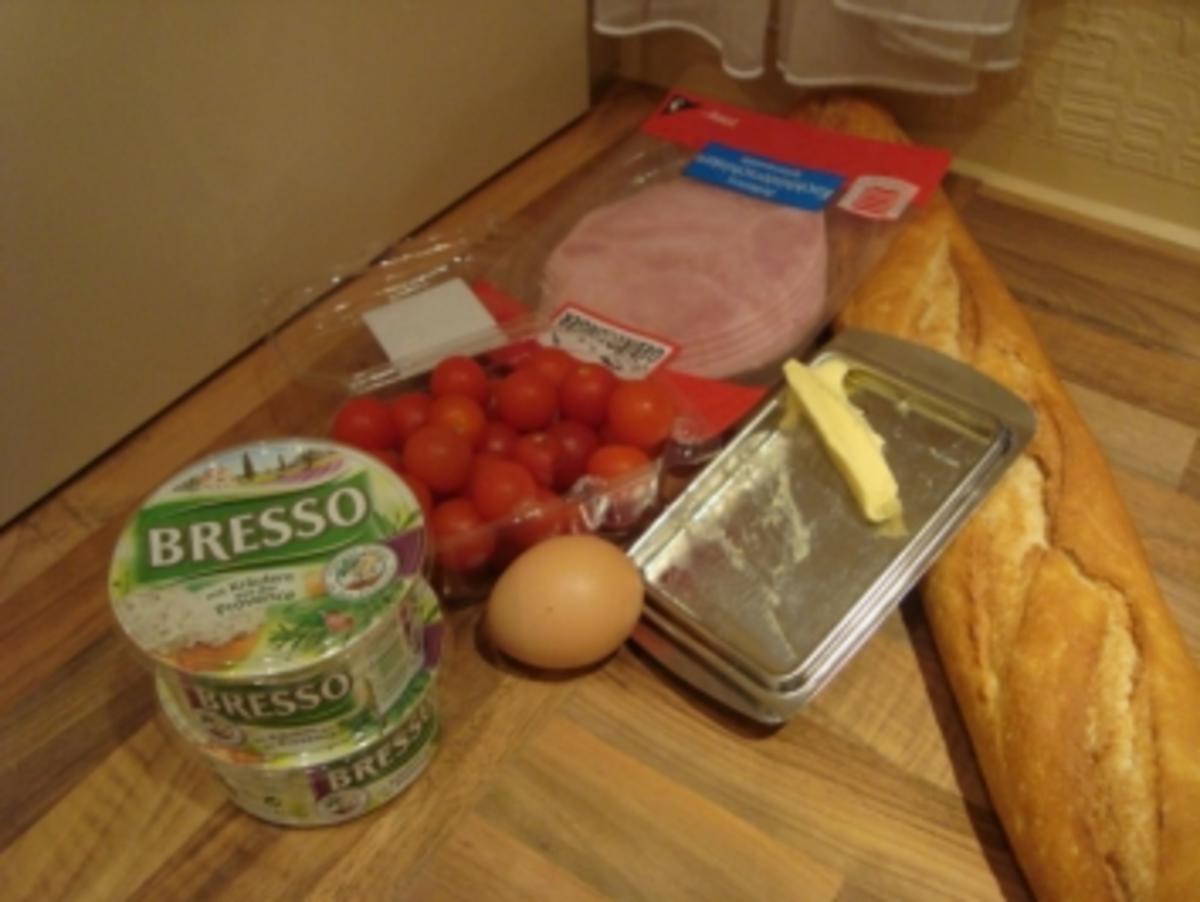 Abendbrot - Überbackene Baguettes mit Frischkäse  ( ein von mir geliebtes Abenbrot) - Rezept - Bild Nr. 2