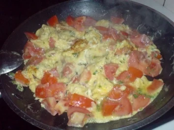 Tomatenrührei - Rezept