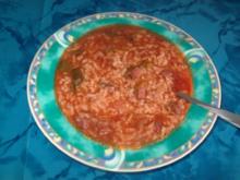 Tomatensuppe mit Reis - Rezept