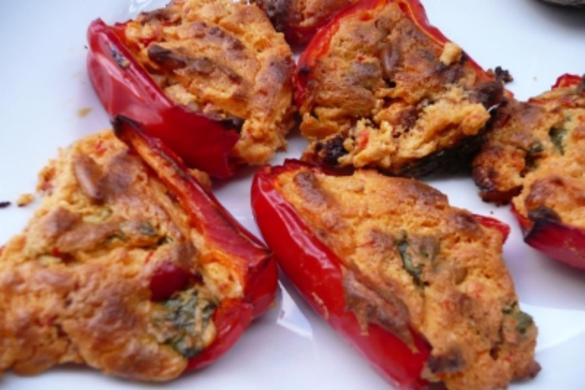 Gefüllte Paprika mit Ziegenfrischkäse - Rezept