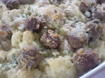 Blumenkohl-Gratin mit Fleischbällchen - Rezept - Bild Nr. 16