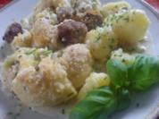 Blumenkohl-Gratin mit Fleischbällchen - Rezept