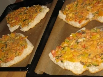 Vitaminöse Fladenbrotpizza - Rezept