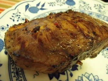 Rumpsteaks mit frittierten Zwiebelringen - Rezept - Bild Nr. 5