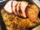 Kasslerbraten auf Sauerkraut ... - Rezept