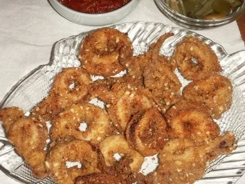 antipasti gebackene calamari mit mandeln - Rezept
