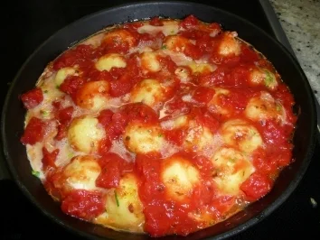 Schnelle Knödelpfanne - Rezept