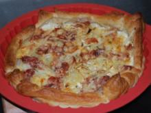 Blätterteig Flammkuchen - Rezept