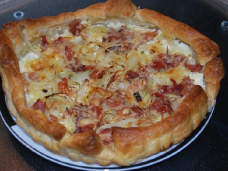 Blätterteig Flammkuchen - Rezept mit Bild - kochbar.de