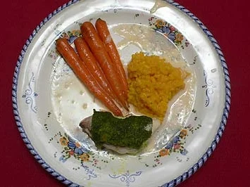 Seeteufelschwänze mit Champagnerschaum, Herbst-Gemüse und Safranrisotto - Rezept