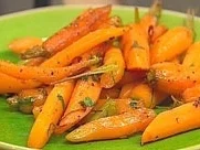 Rezept: Geröstete Möhren mit Zitrone und Minze Geröstete Möhren mit Zitrone und Minze - Rezept