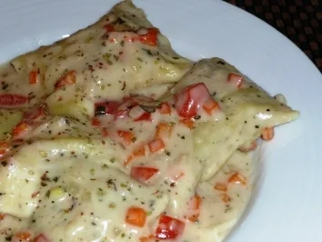 Rezept: Gratinierte Maultaschen Gratinierte Maultaschen - Rezept