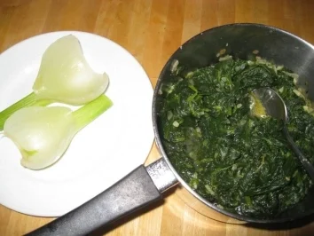 Gefülltes Schweinelendchen an Gorgonzolasauce - Rezept