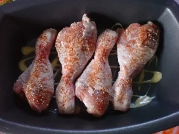 Rezept: Junges Hähnchen mit gedünstetem Gemüsepaprika Junges Hähnchen mit gedünstetem Gemüsepaprika - Rezept