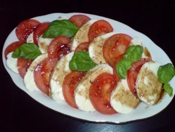 Tomaten und Mozzarella - Rezept