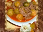 Eintopf. : Rosenkohl-Gericht mit Rindfleisch - Rezept