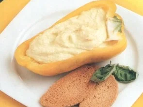 antipasti paprikaschote gefùllt mit ricotta - Rezept