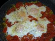 Eier Tomaten Pfanne - Rezept