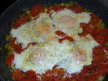 Eier Tomaten Pfanne - Rezept