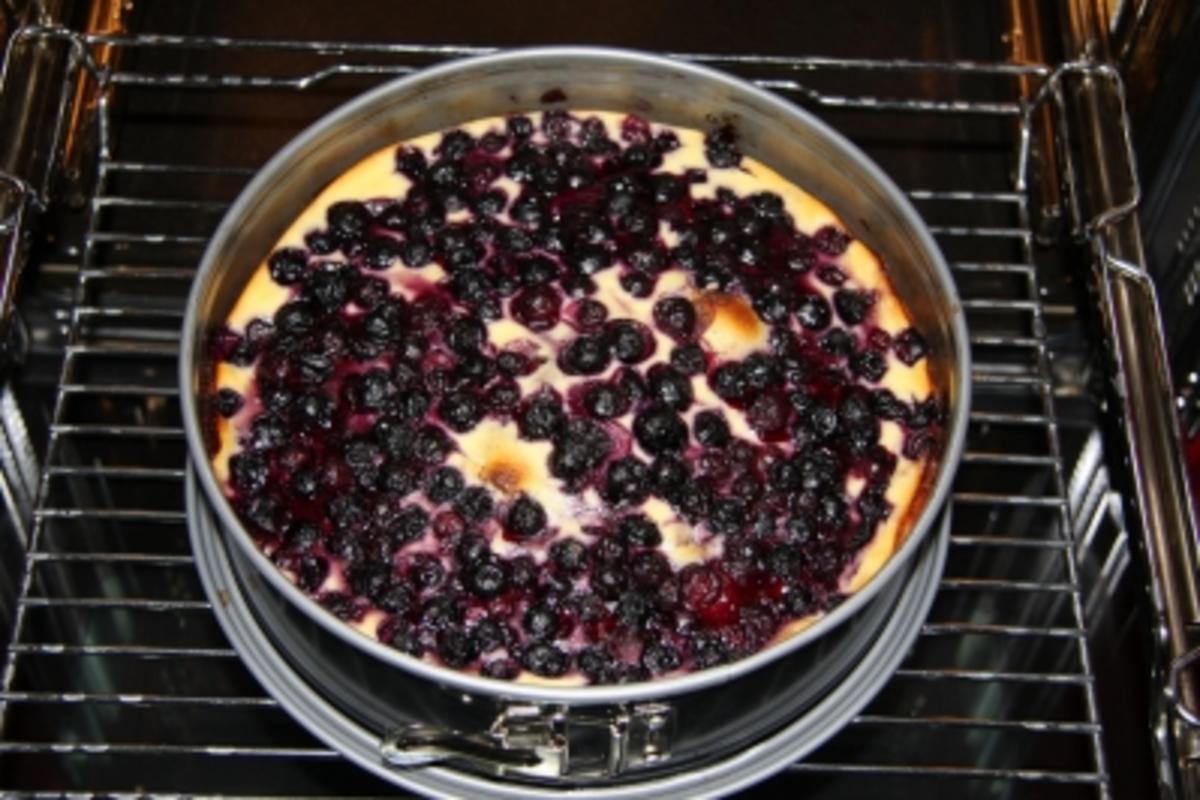 Bilder für Blaubeer-Schokokuchen mit Quarkguss - Rezept