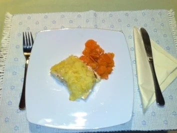 Rezept: Zander mit Kartoffelnschuppen Zander mit Kartoffelnschuppen - Rezept