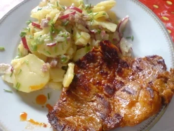 Deftiger Kartoffelsalat mit Radieschen - Rezept