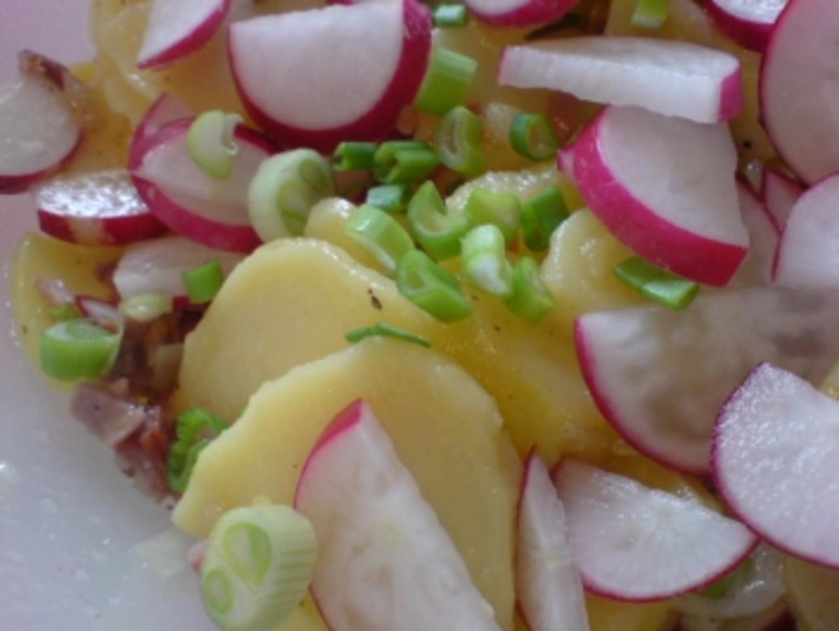 Deftiger Kartoffelsalat mit Radieschen - Rezept