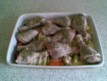 Hähnchenschenkel á la Provence - Rezept