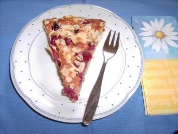 Kirsch-Mandel-Marzipan-Kuchen - Rezept