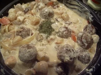 Rezept: Hackbällchenauflauf Hackbällchenauflauf - Rezept