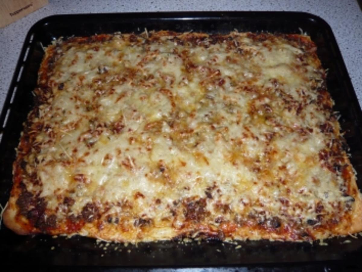 Scharfe Champignon - Hack Pizza - Rezept - kochbar.de