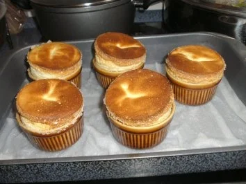 Rezept: Vanillesouffle´auf Himbeerspiegel Vanillesouffle´auf Himbeerspiegel - Rezept