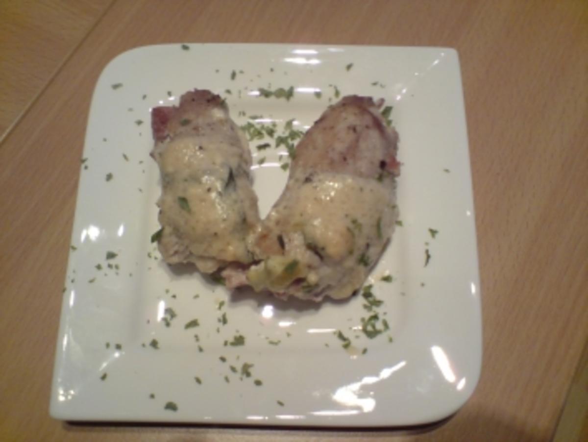 Gefüllte Schnitzel mit Frischkäse-Schinken - Rezept - kochbar.de