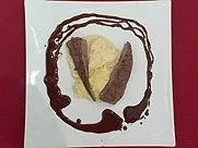 Lammrücken mit Schoko-Oliven-Chili-Soße auf Sellerie- und Kartoffelpüree - Rezept