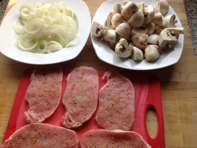 Rezept: Sahne-Champignons-Schnitzel mit Pepp Sahne-Champignons-Schnitzel mit Pepp - Rezept