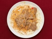 Rinderfilet in Erdnusssoße mit Reis (Gisela Muth) - Rezept