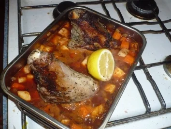 Rezept: Lammhaxen aus dem Ofen Lammhaxen aus dem Ofen - Rezept