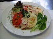 Leckeres Schinkenbrot mit Tomaten & Mozzarella - Rezept