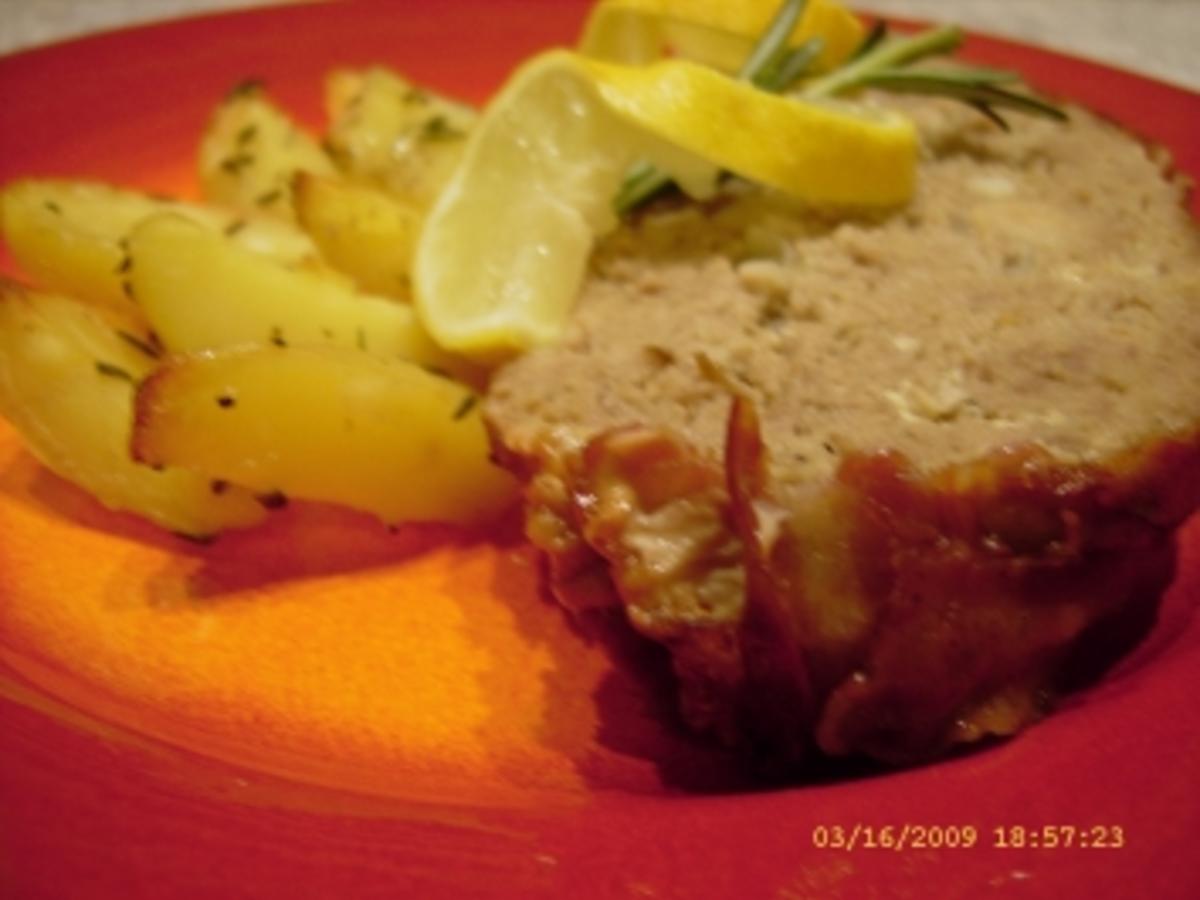 Hackbraten Im Bacon Mantel Mit Ofenkartoffeln Rezept Mit Video